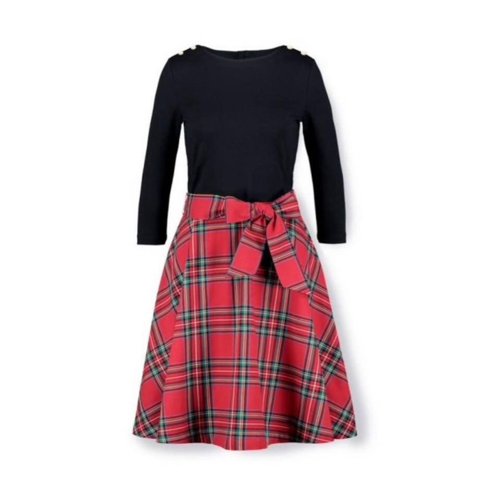 Womans Hope & Henry Christmas Dress Plaid Size 4